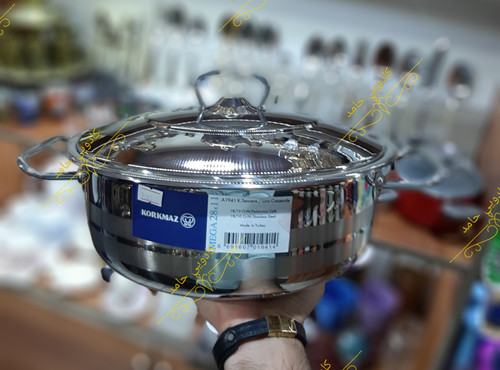 نیم قابلمه استیل کرکماز