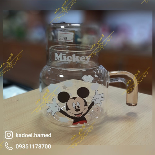 تنگ درب لیوانی شیشه ای