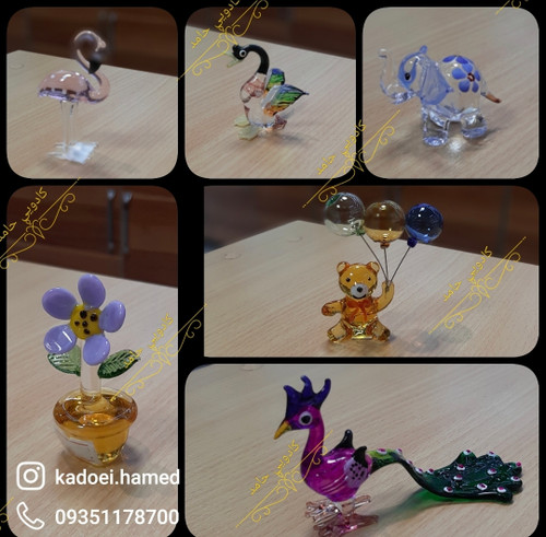 مجسمه شیشه ای رنگی